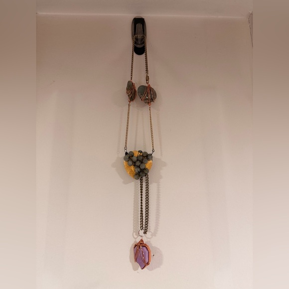 Handmade Other - Labradorite & Phosphosiderite Window Dangle